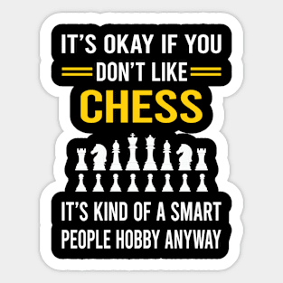 Smart People Hobby Chess Sticker